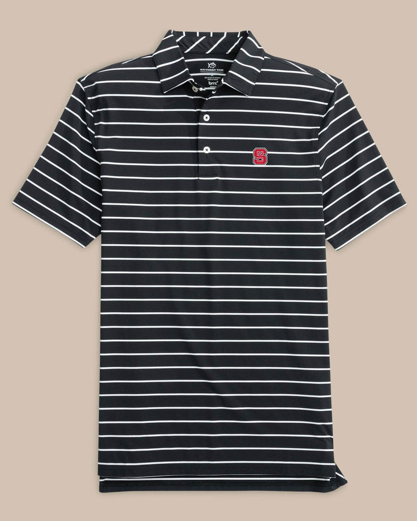 NC STATE BRRR DESMOND STRIPE POLO