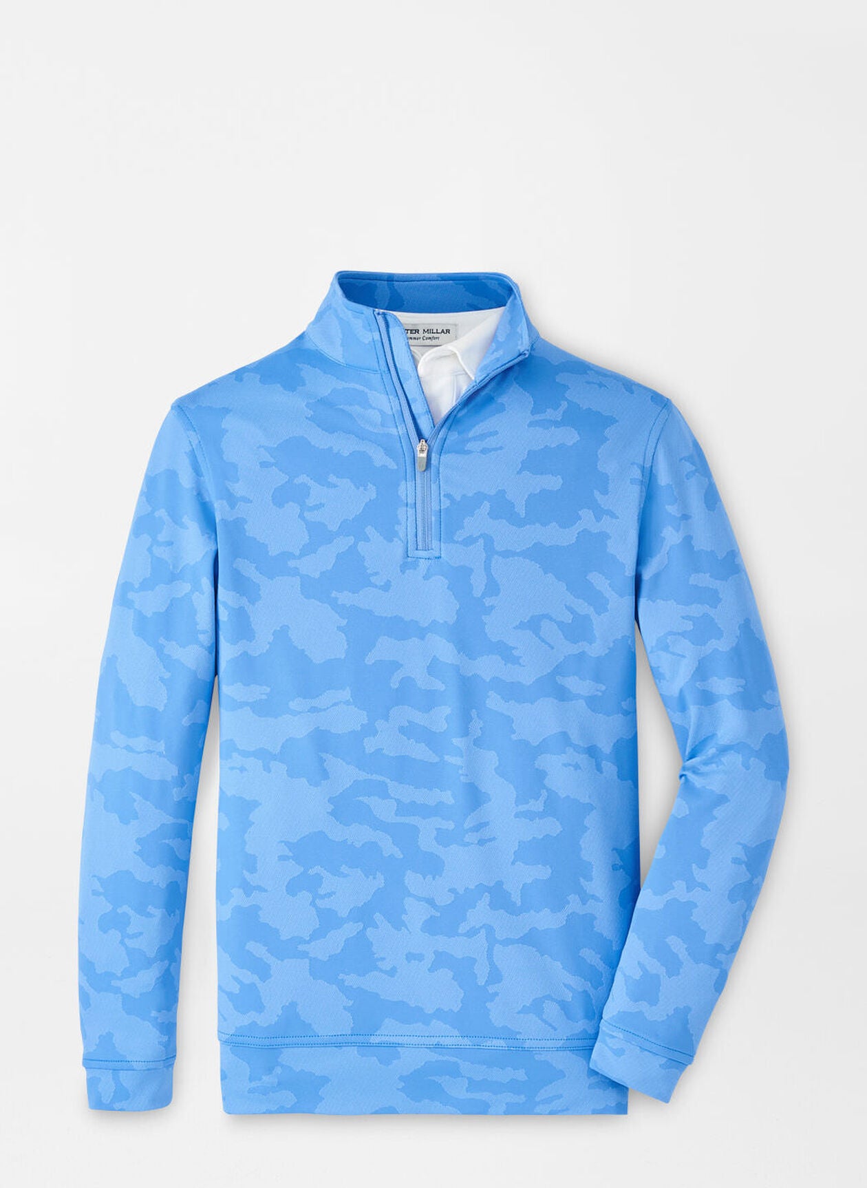 BOYS PERTH CAMO PERF QTR ZIP